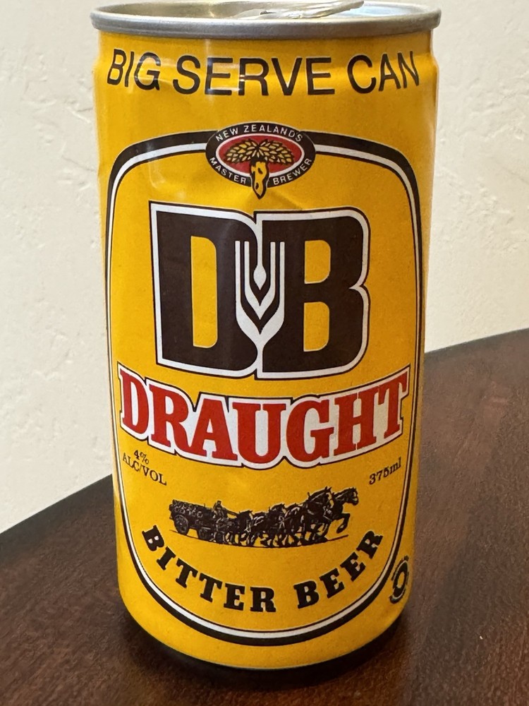 DB Draught Bitter - Runners - Commonwealth Games - Empty Beer Can Top-opened