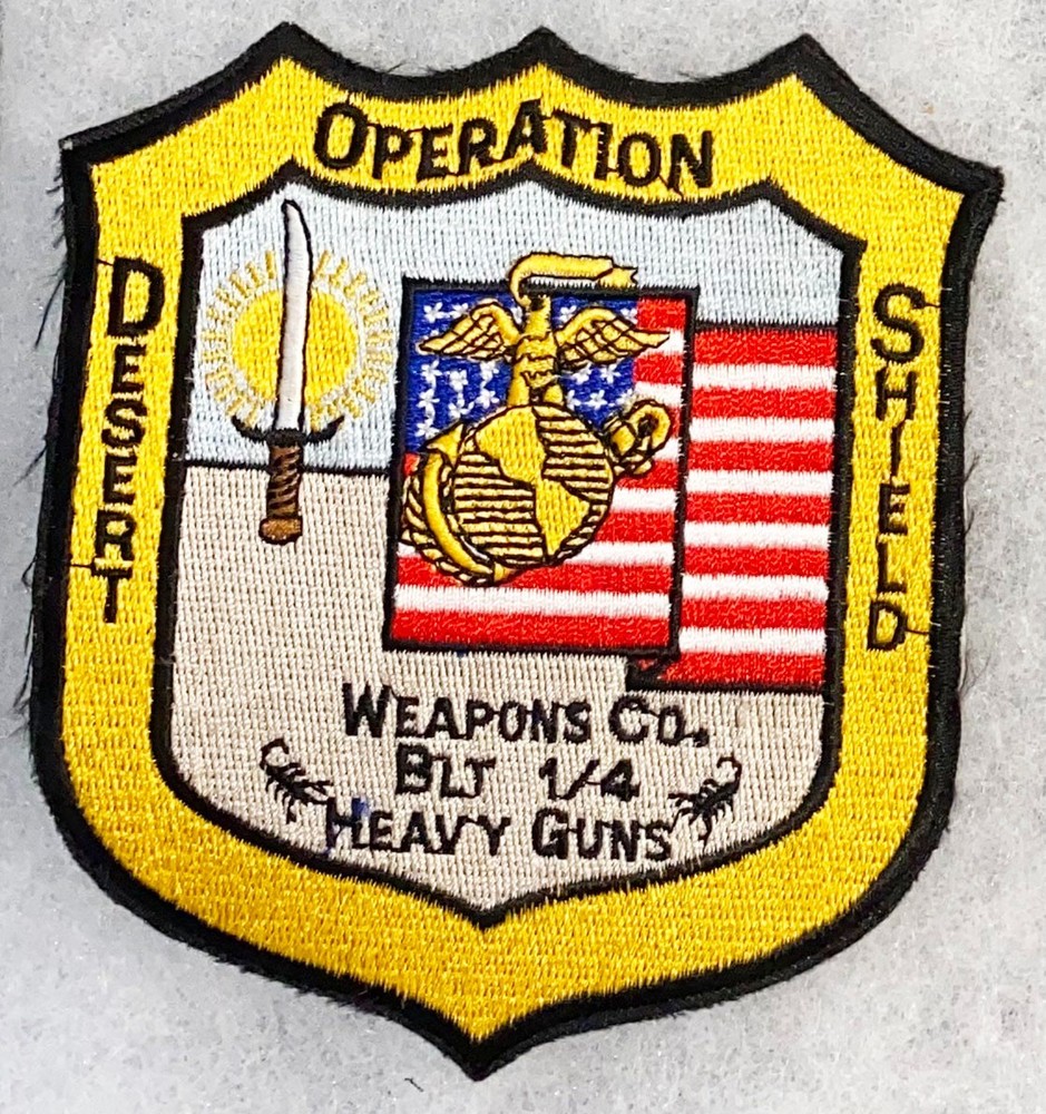 Operation Desert Shield USMC Wpns Co BLT 1/4 Patch
