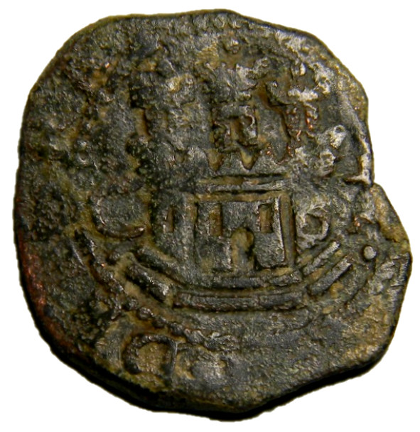 Spain Monogram Castle Lion Coin  (02150)