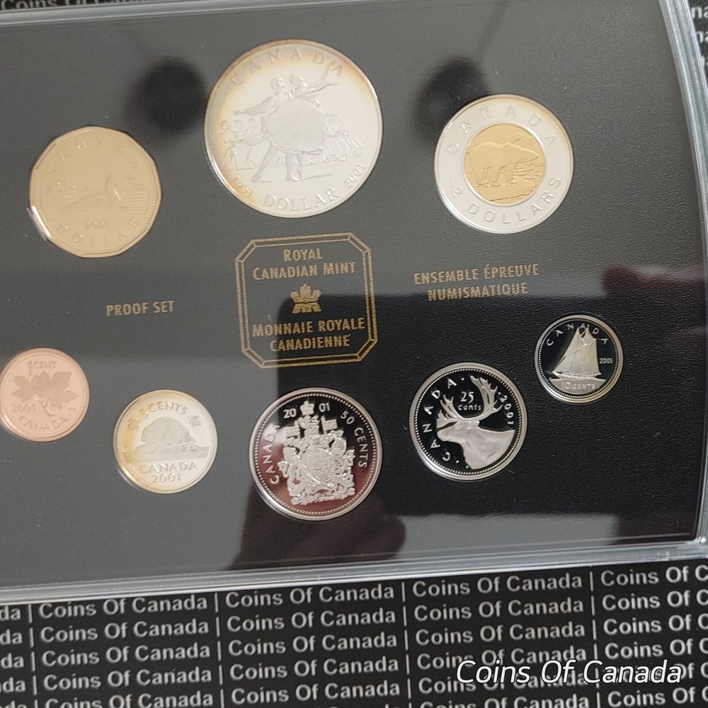 2001 Canada 8 Coin Proof Set - With Special Edition Silver Dollar #coinsofcanada