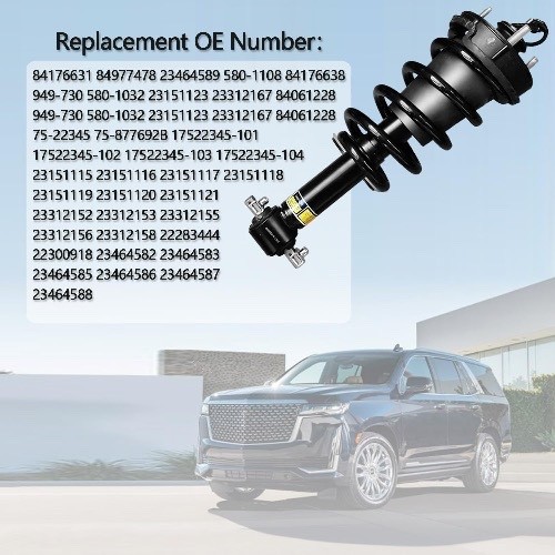 Front Shock Strut Assembly Pair Fit 2015-20 Escalade Yukon MagneRide Replacement