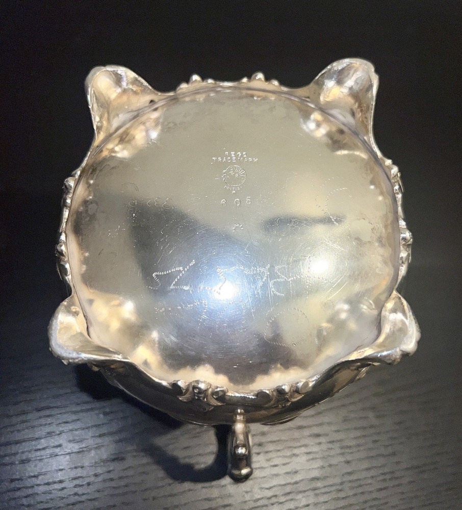 Antique silver-plated Victoria sugar jar