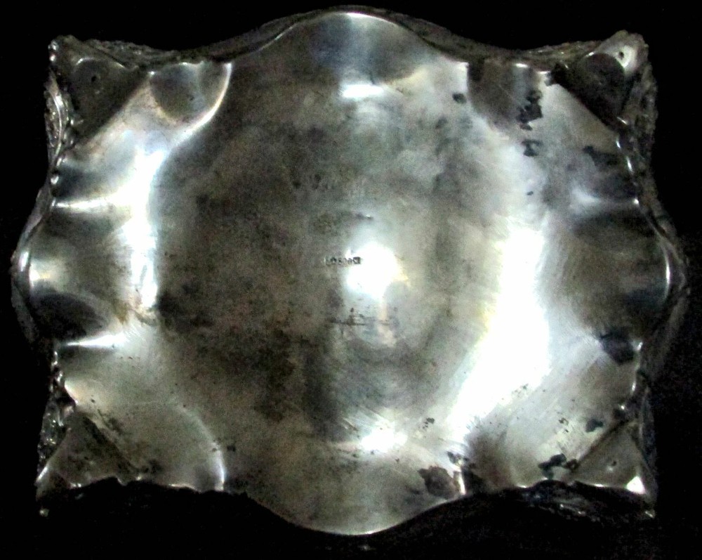 CIRCA 1880's GERMAN CONTINENTAL SILVER TEA CADDY 5 1/2" BOX