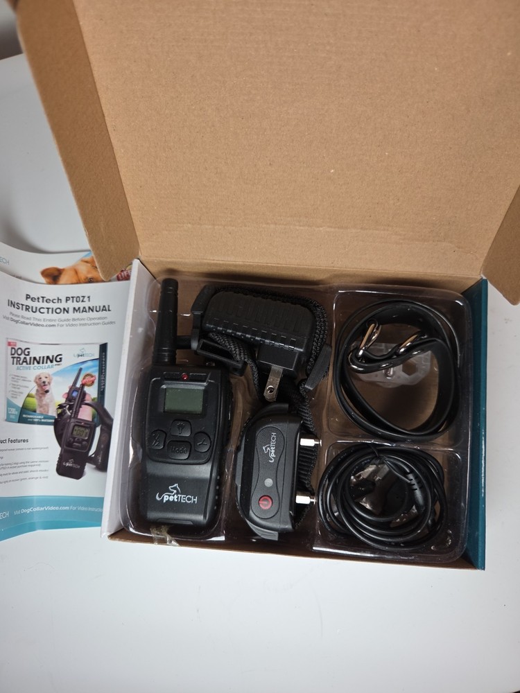 Pet Tech Dog Training Active Collar 1200ft Range Rechargeable & 100% Waterproof