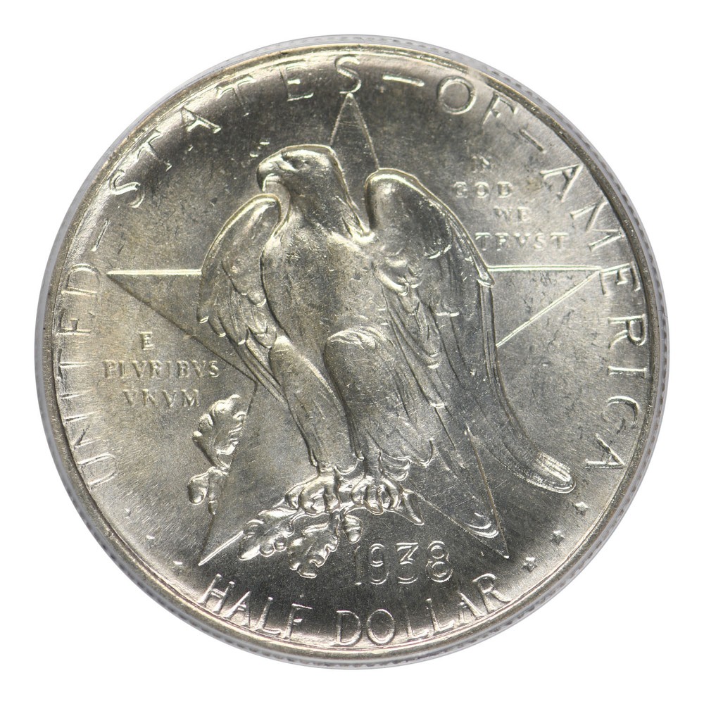 1938 Texas Commemorative Silver Half Dollar PCGS MS-64 CAC