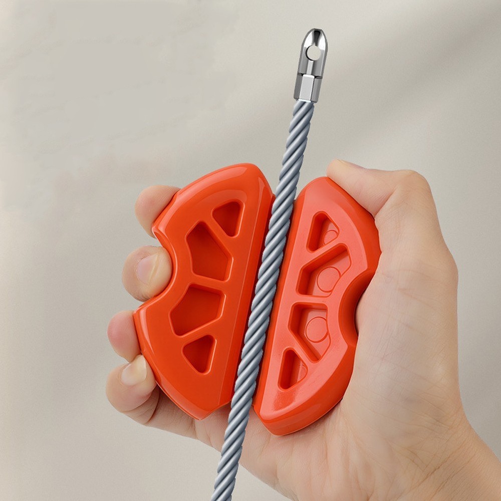 2pcs Electrician Wire Pulling Tool Rubber Holder Wire Drawing Antislip Grip