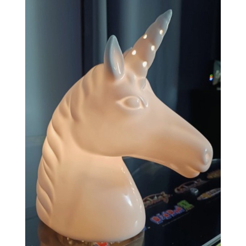 Pillowfort Ceramic Unicorn Head Nightlight - NEW