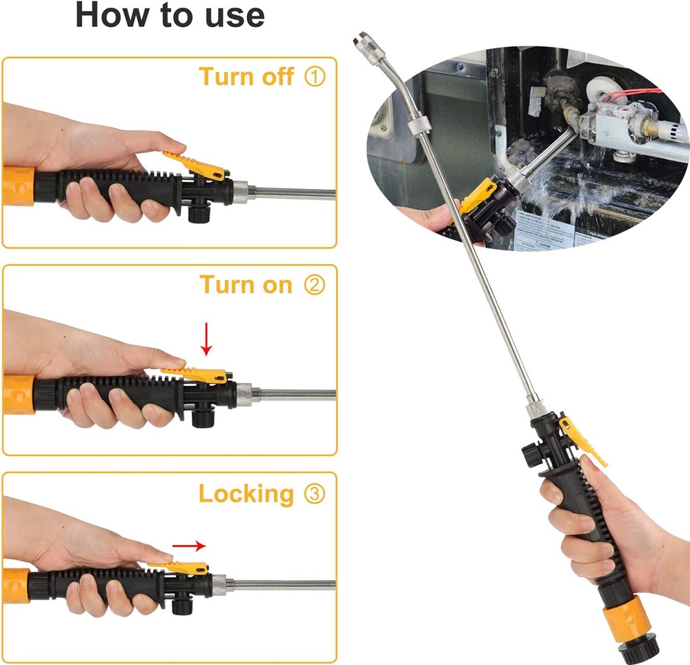 SET RV Water Heater Magnesium Anode Rod & Flush Wand Rinser For Suburban 232767