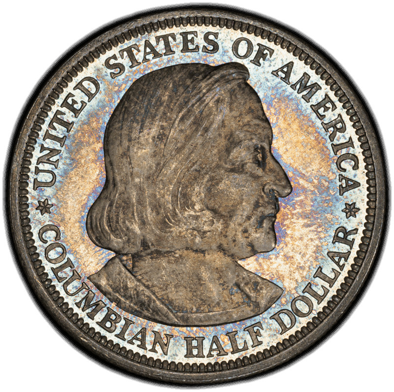 1893 Columbian 50C PCGS MS 67