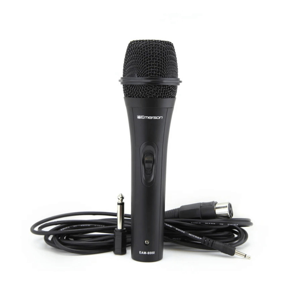 Emerson Professional Wired Microphone Kit Lightweight w Extended Bass Response