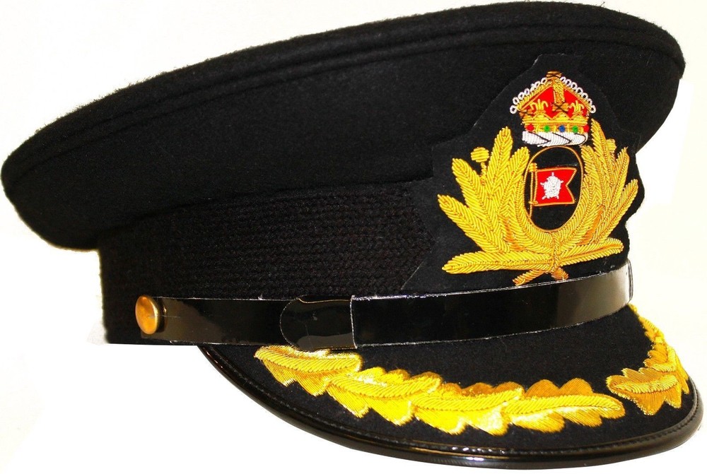 WHITE STAR LINE TITANIC CAPTAIN SMITH HAT ( BLACK ) Size 59