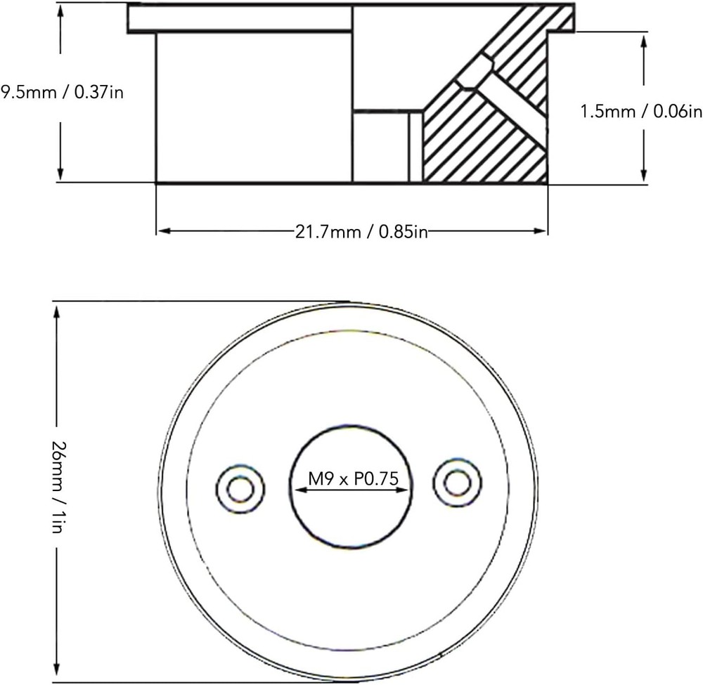 TL Electric Guitar Jack Cover 2PCS, Electrosocket Plate with Mounting...