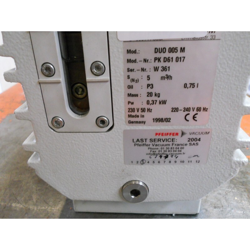 ROTARY VANE VACUUM PUMP PFEIFFER DUO 005M