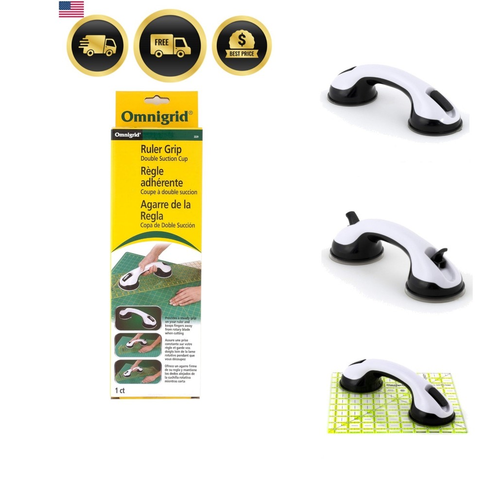 Ruler Grip Double Suction Cup