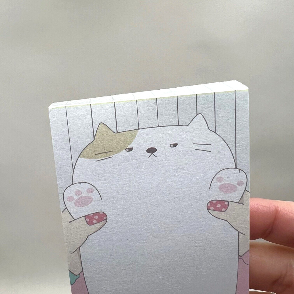 Cat Kitten Pink Kawaii Memo Note Pad Journaling Planner