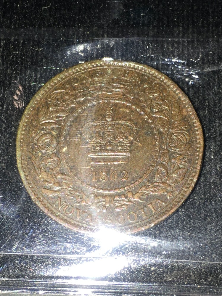 1862 ICCS Graded Nova Scotia, One Cent, **EF-40**