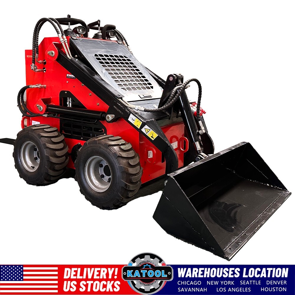 Motooltech Mini Wheeled Skid Steer Loader 23 HP RATO Engine EPA Electric Start