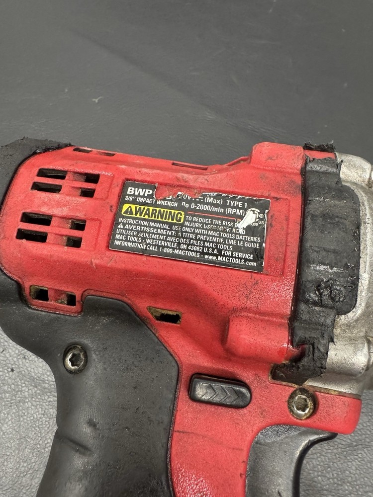 Mac Tools BWP 3/8” Impact Tool With Battery MBR204