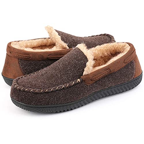 Men's Hearthfire Memory Foam Moc Slipper 11 Mocha