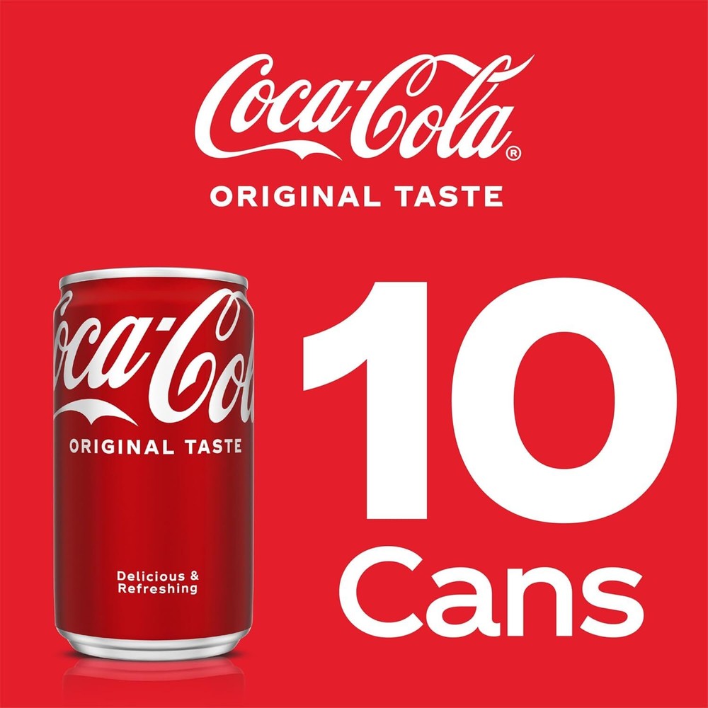 :.Coke🥤Mini-Can 7.5 oz, 10 pack.: