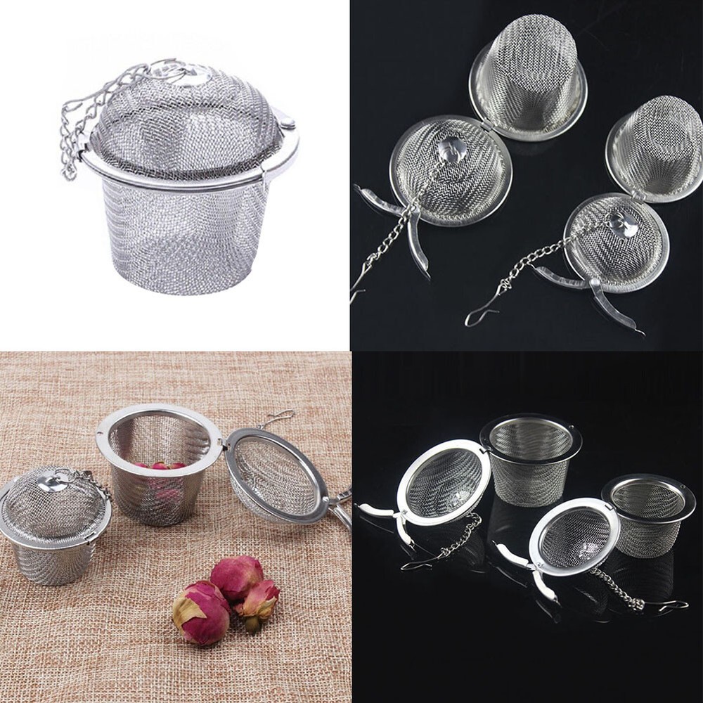 US 2 Pack 2.16'' Tea Strainer Filter Infuser Ball Mesh Loose Leaf Herb Locking