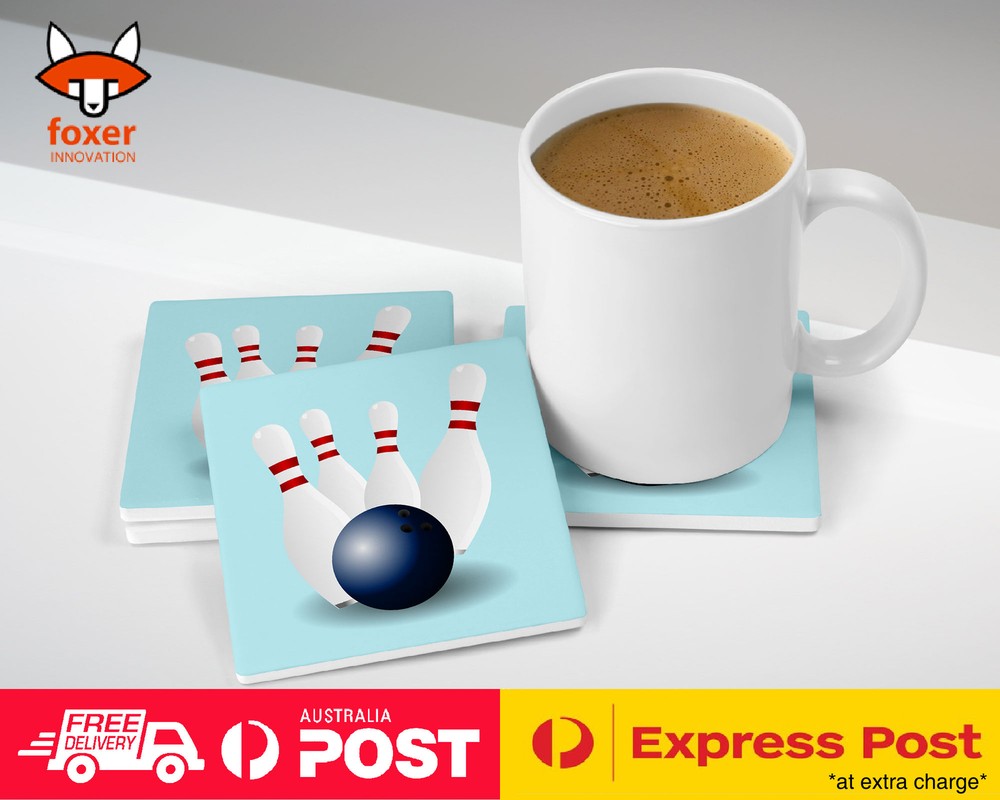 COASTER COFFEE DRINKING MAT|BOWLING 1