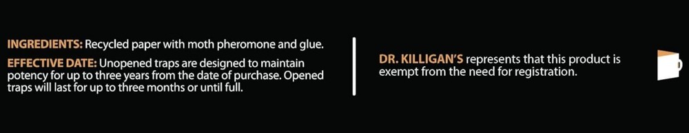 Dr. Killigan's Proven Pantry Moth Traps - Capture Moths Effortlessly, 20 Count