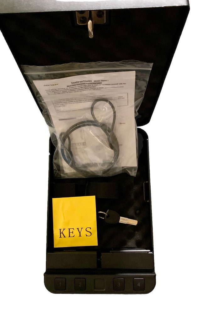Langger V Gun Safe Pistol Handgun Easy Access Firearm Lock Box
