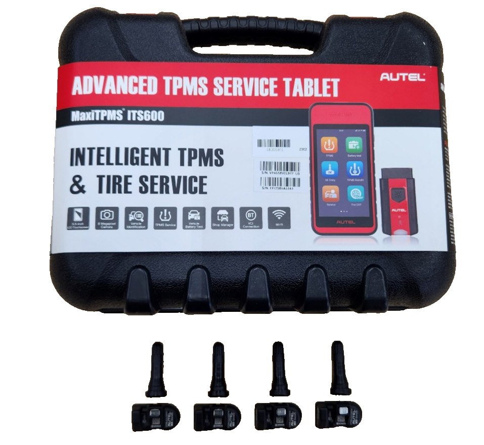 Autel MaxiTPMS ITS600 diagnostic tool with 4 MX-Sensor programmable TPMS sensors
