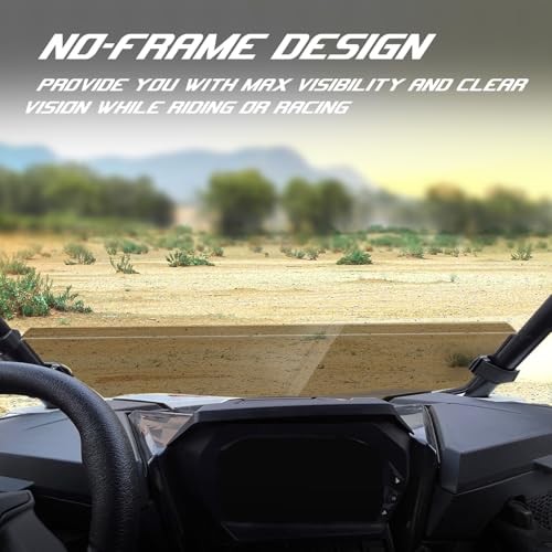 Half Windshield for RZR XP 1000/XP4 1000 2024,Tinted Front Half Windscreen