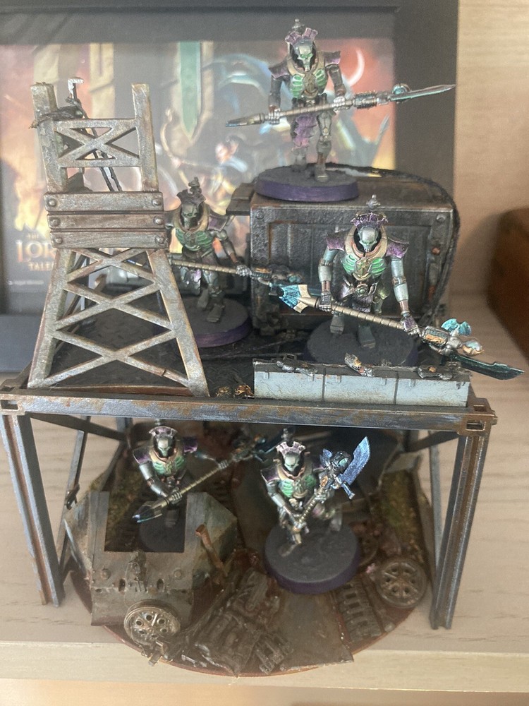 Necron Lychguards And Outpost Terrain