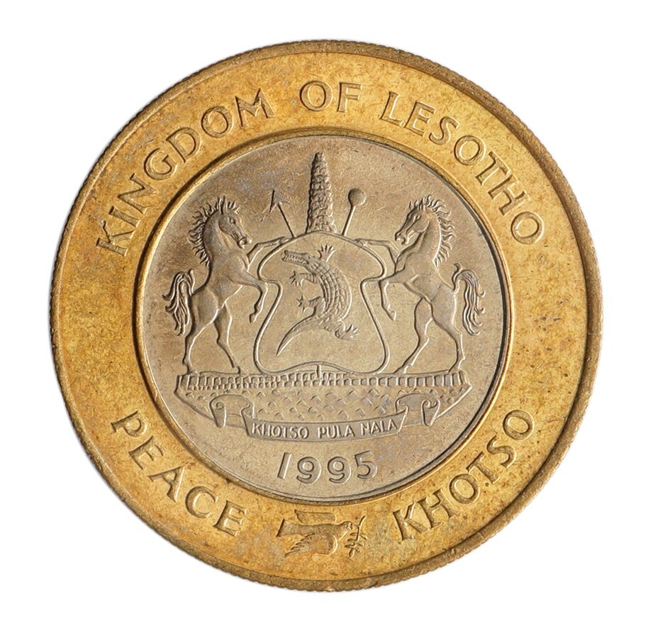 Lesotho 5 Maloti, 1995, KM #67, Mint, Commemorative