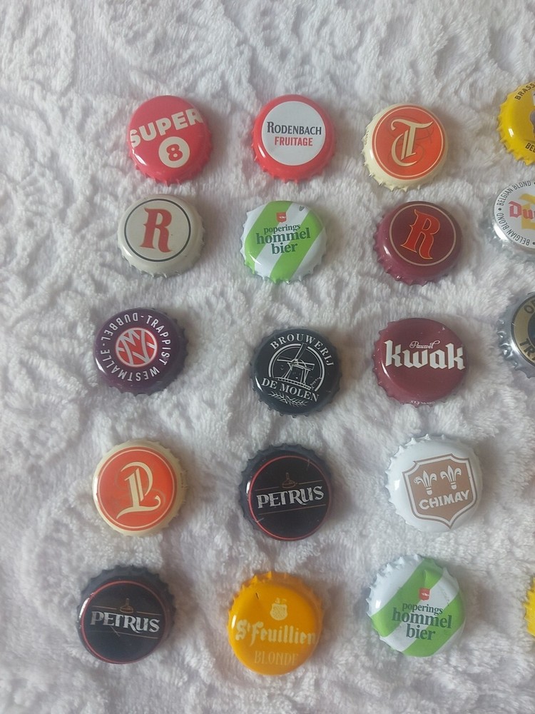 25 Belgian Beer Bottle tops