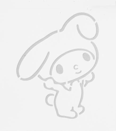 8"x10" Clear Plastic Stencil - Melody (SC700)*****