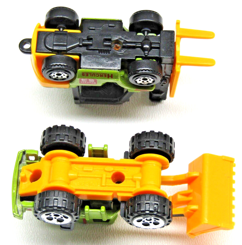 Diecast Toy Vehicles Construction Set Forklift & Bulldozer Green Models