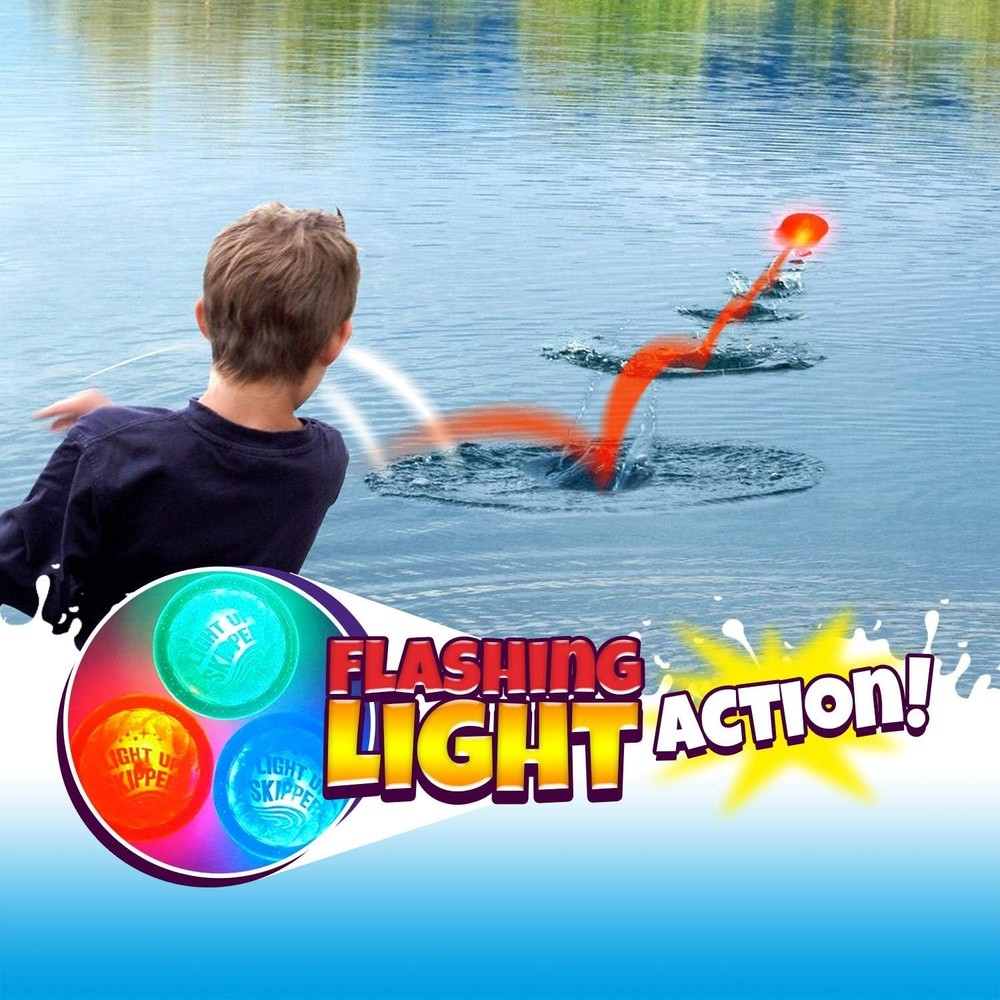 Durable Light Up Water Skipper Disc - Perfect for Summer Pool Parties