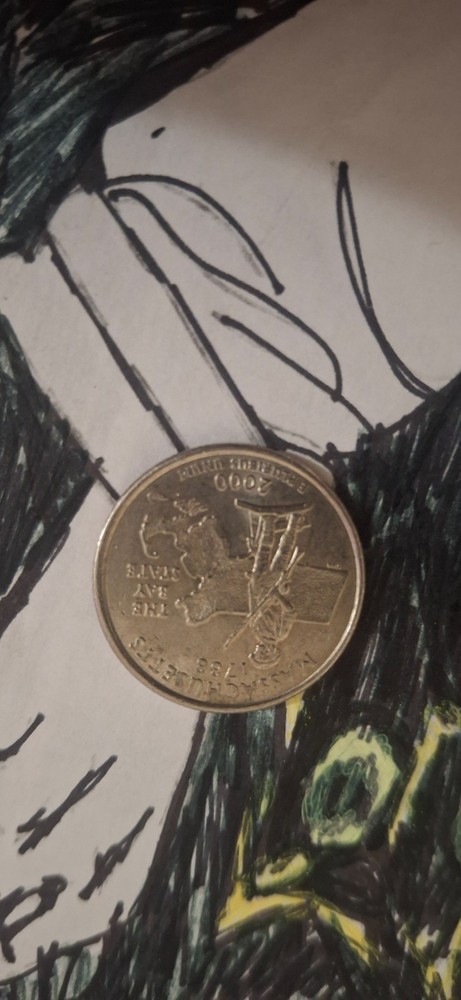 2000 P Massachusetts State Quarter RARE