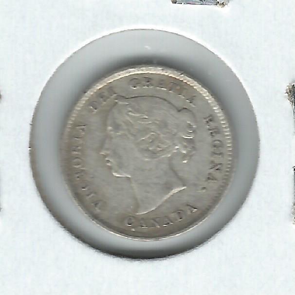 Canada Five Cents 1891 VF