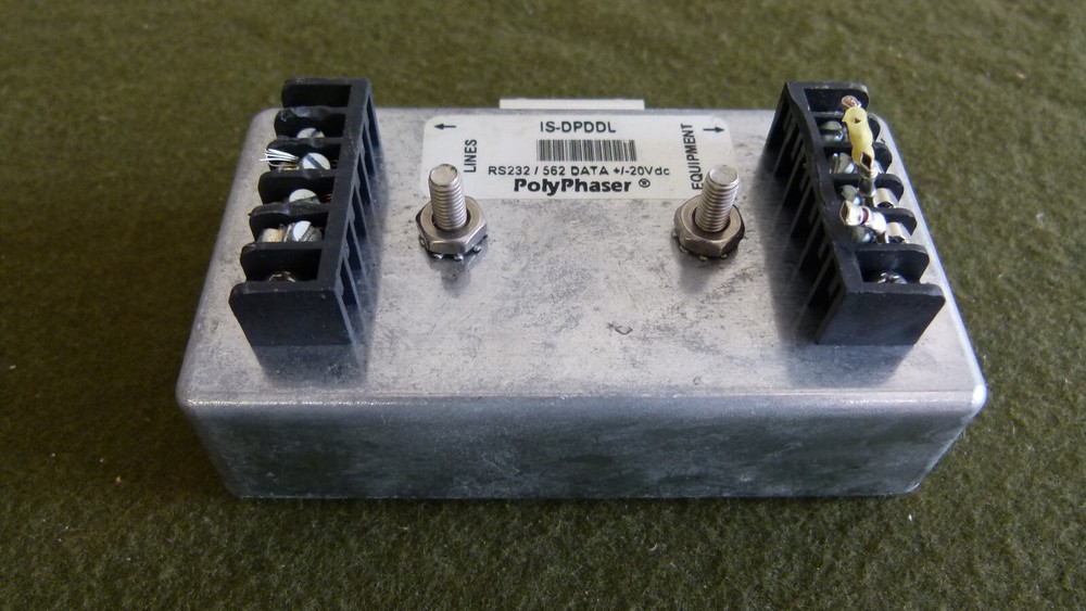 Polyphaser IS-DPDDL RS232/562 DATA +/20VDC Impulse Suppressor/Protector