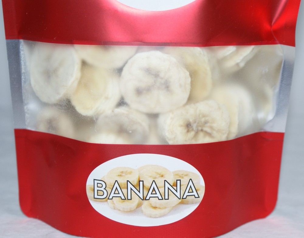 Freeze Dried Banana chips Crunchy Fruit 2oz
