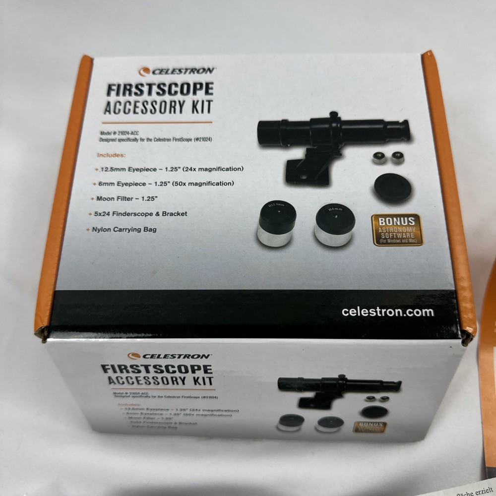 Celestron 21024-ACC FirstScope Accessory Kit (Black) UNUSED open box