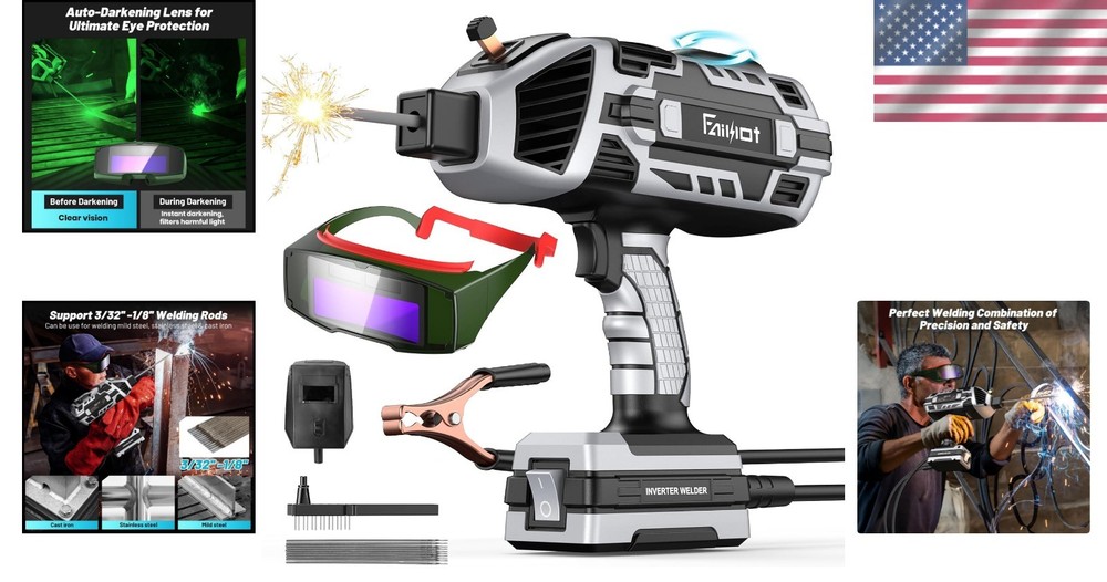 Versatile 110V Handheld Welding Machine with Overheat Protection & Carrying Case
