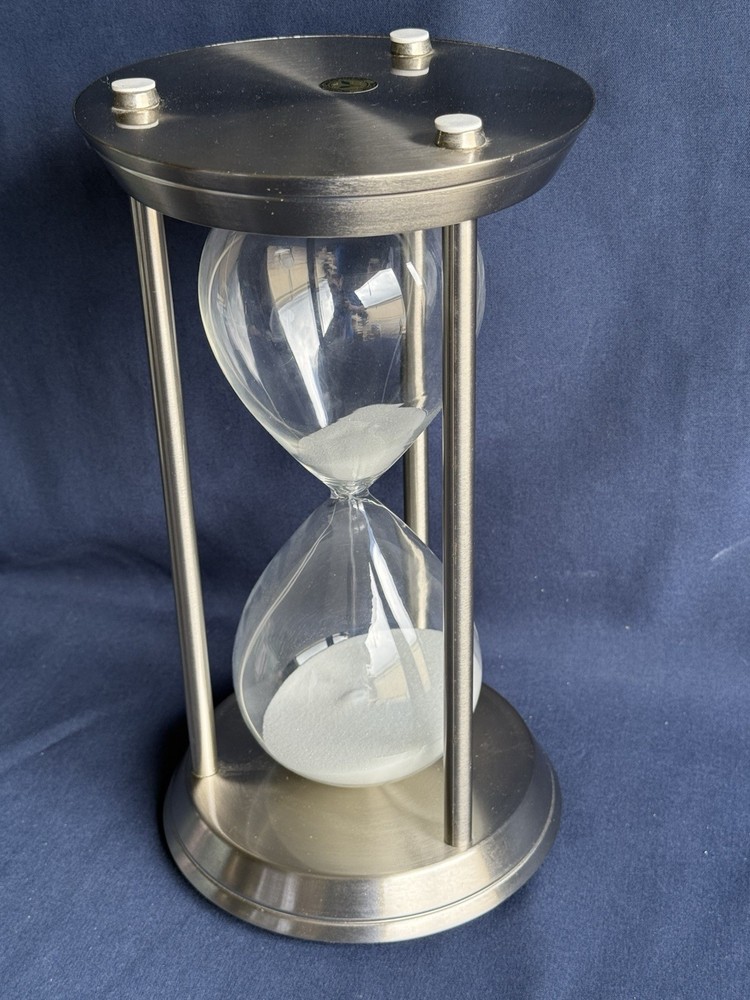 12 1/2” Stainless Fixed Hour Glass Timer Sand. Beauty!