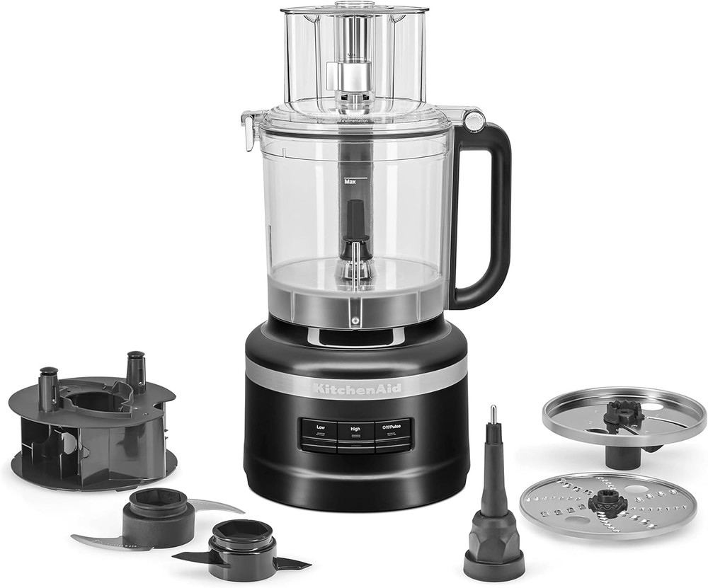 KitchenAid 13-Cup Food Processor with Work Bowl in Black Matte