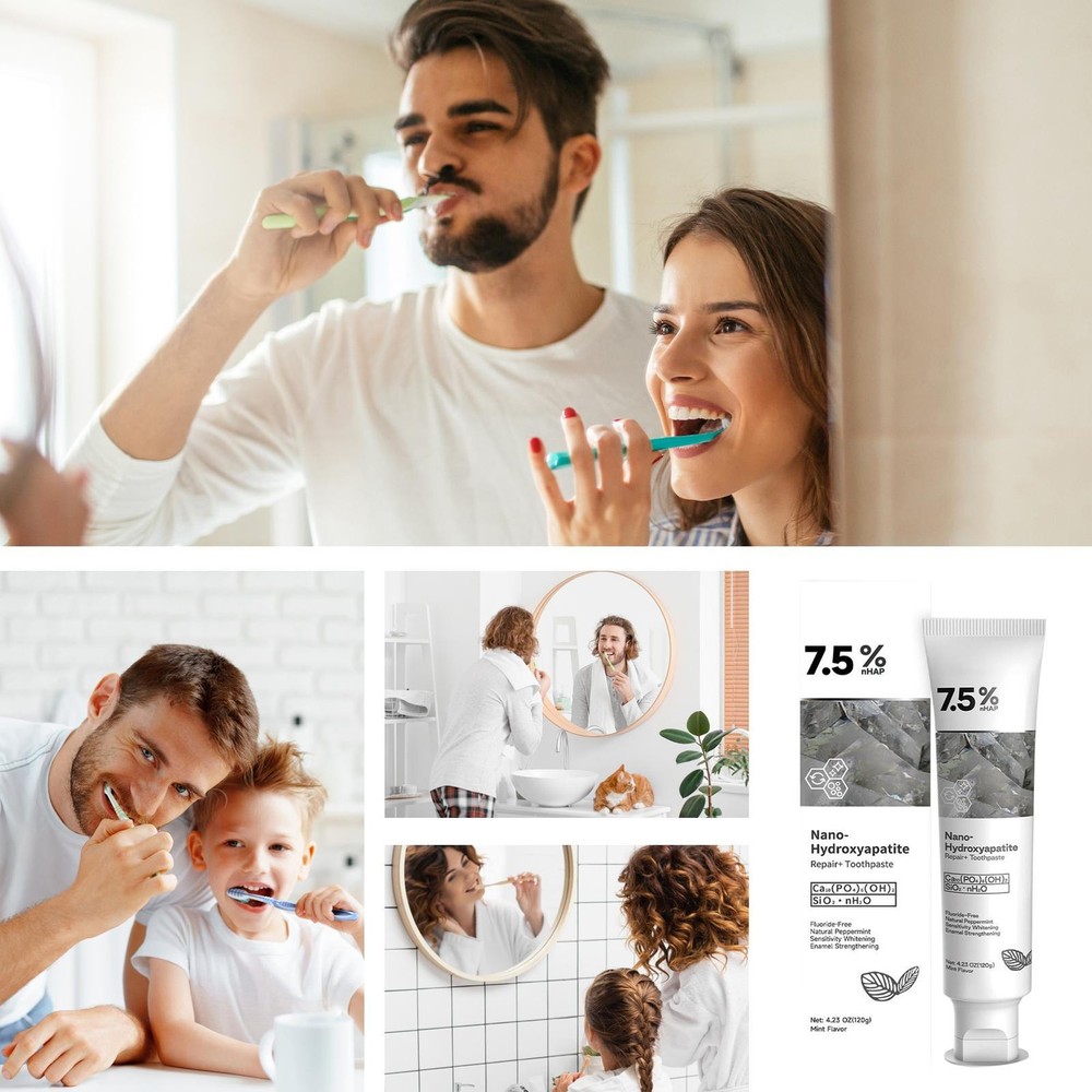 Nano Hydroxyapatite Toothpaste 120g Teeth Whiten Toothpaste Natural Serviceable