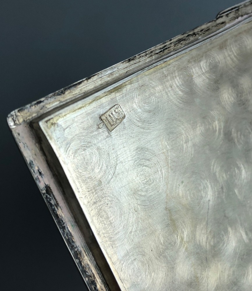 Antique Eastern Solid Silver Cigarette Box 309g BLZX