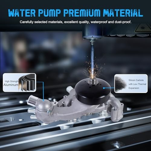 AW6009 Engine Aluminum Water Pump Compatible with Cadillac Escalade/Chevy