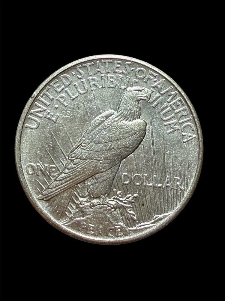 1921 High Relief Peace Silver $1 Dollar AU