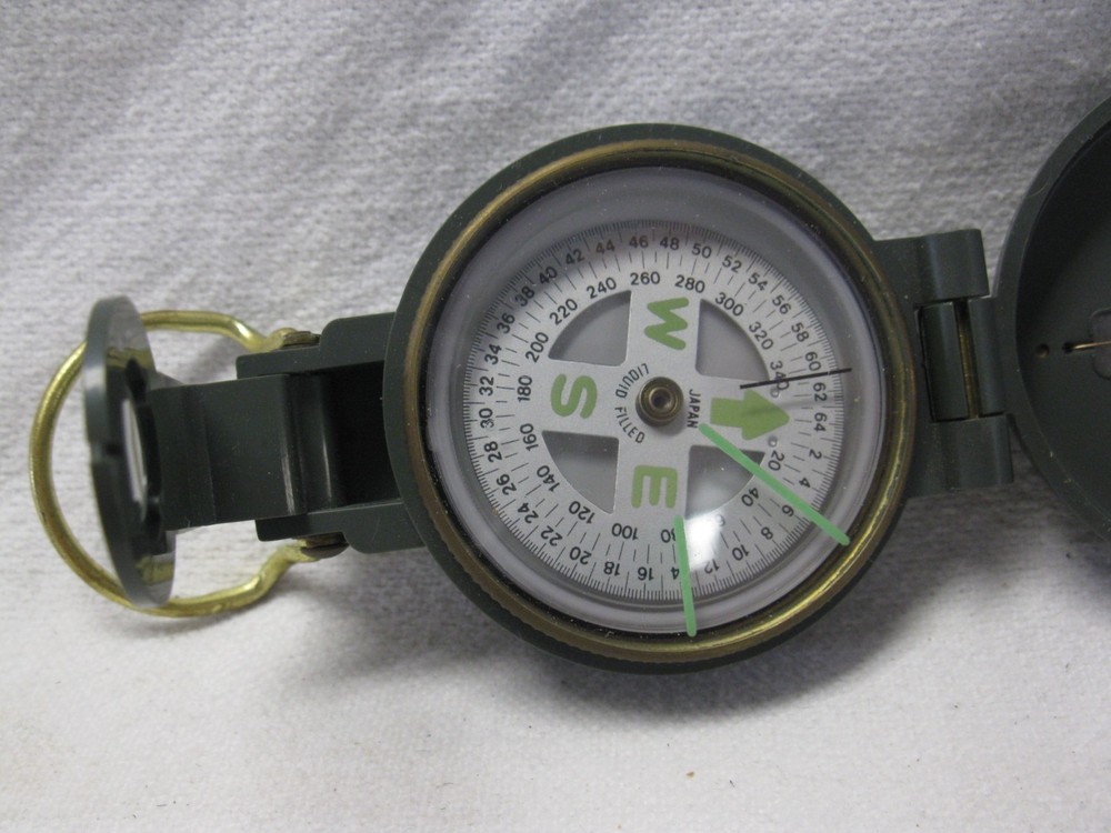 Engineer Lensatic Compass With US Camo Pouch