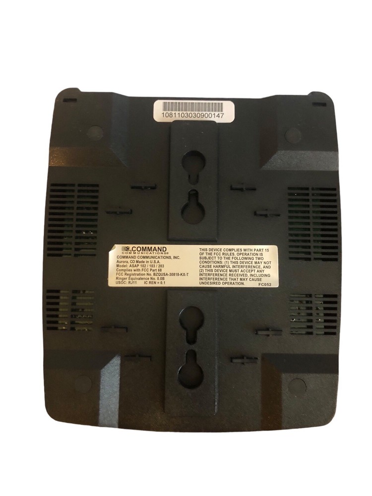 Command Communications ASAP102 Advanced Voice/ Data Switching Commercial Grade